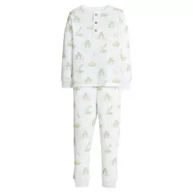 Printed Jammies - Blue Leap Frogs