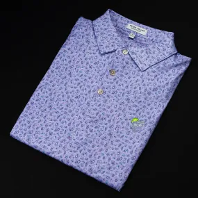 Purple Cocktail Skull Polo Shirt