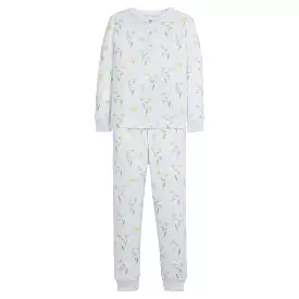 Ruffled Printed Jammies - Butterfly Garden