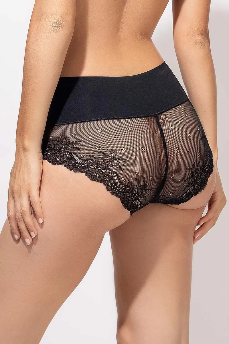 SPANX UNDIE-TECTABLE Lace Hi-Hipster Panty in Black 