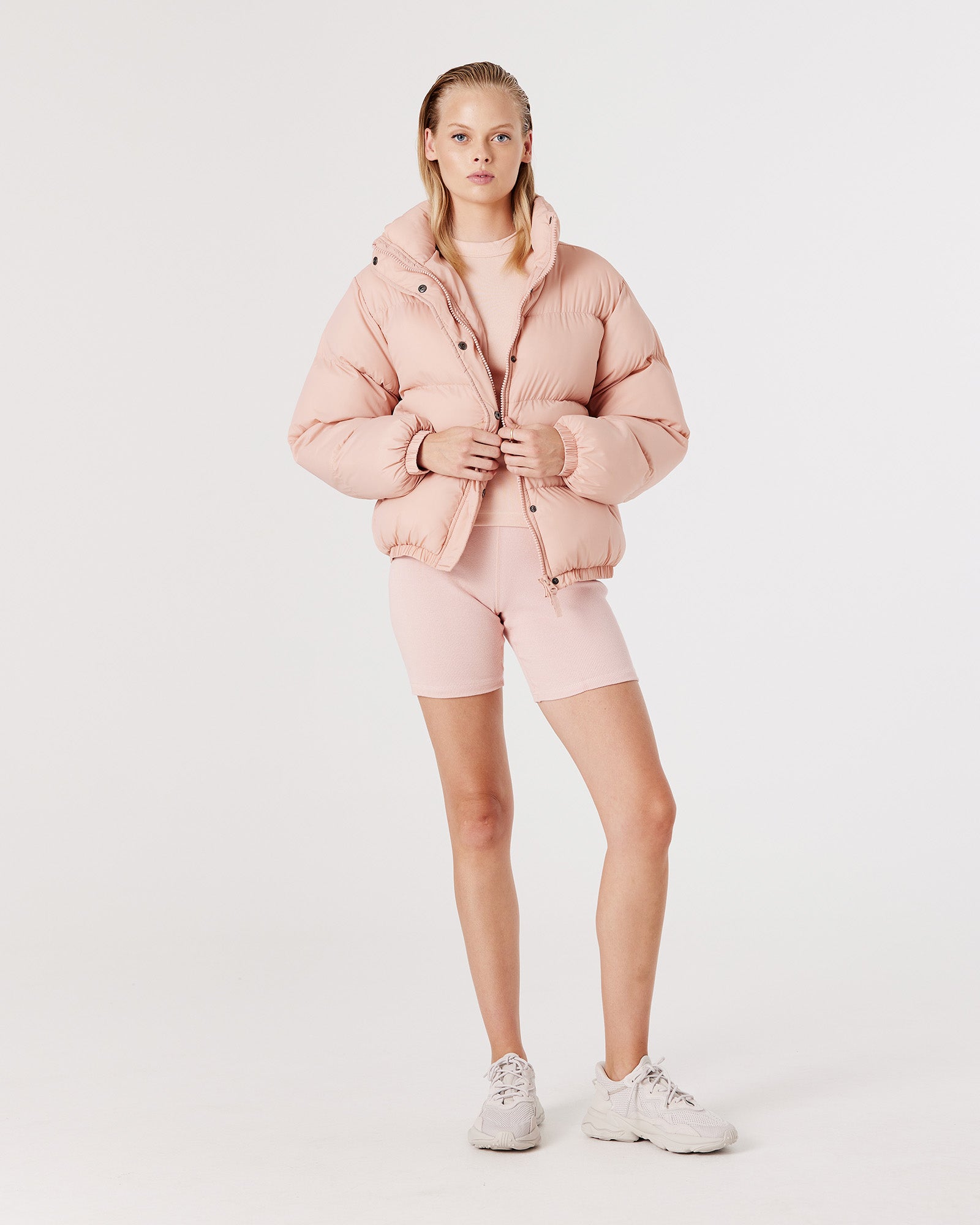 SPORTS PUFFER - PEACH PINK