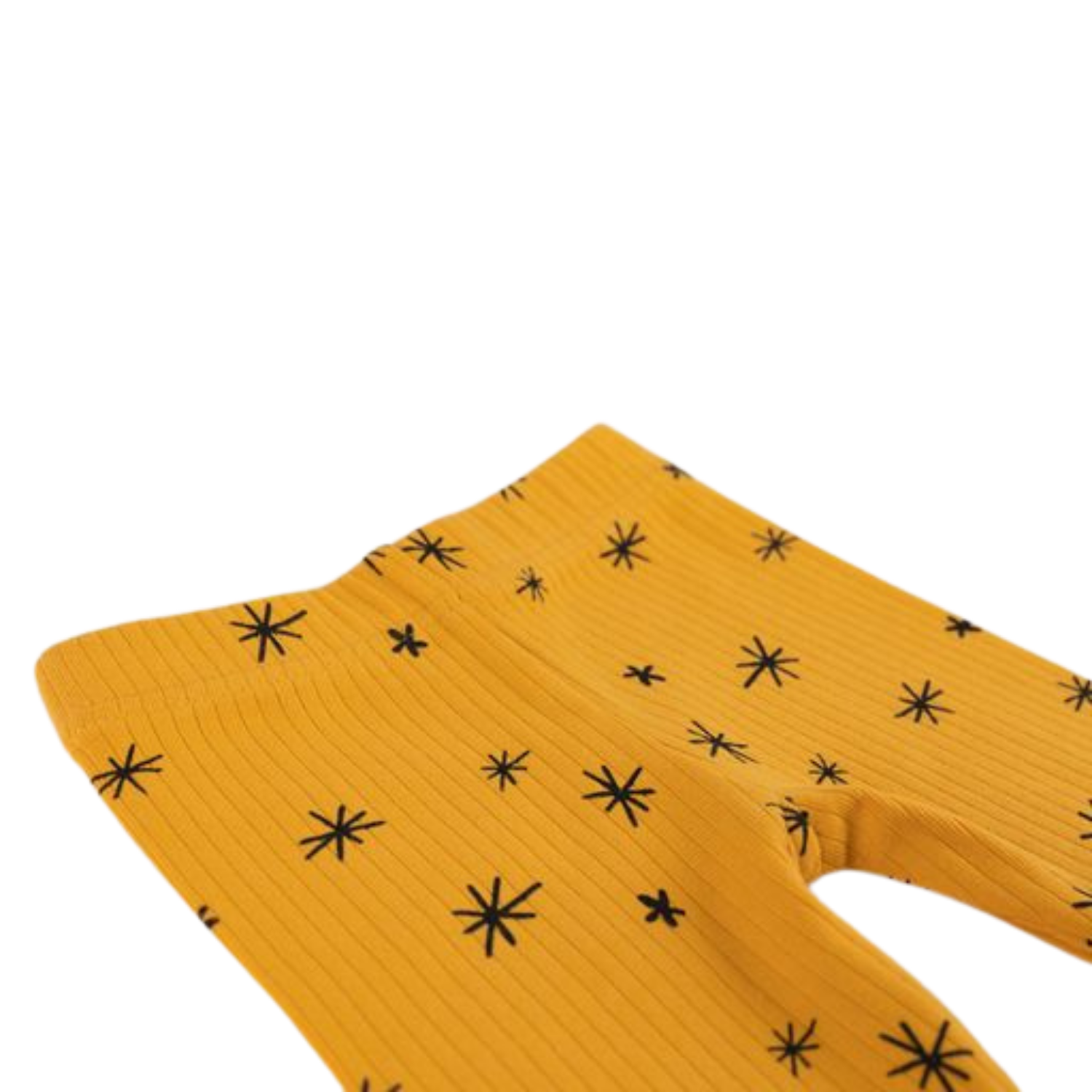 Stars Rib Leggings, Golden Brown