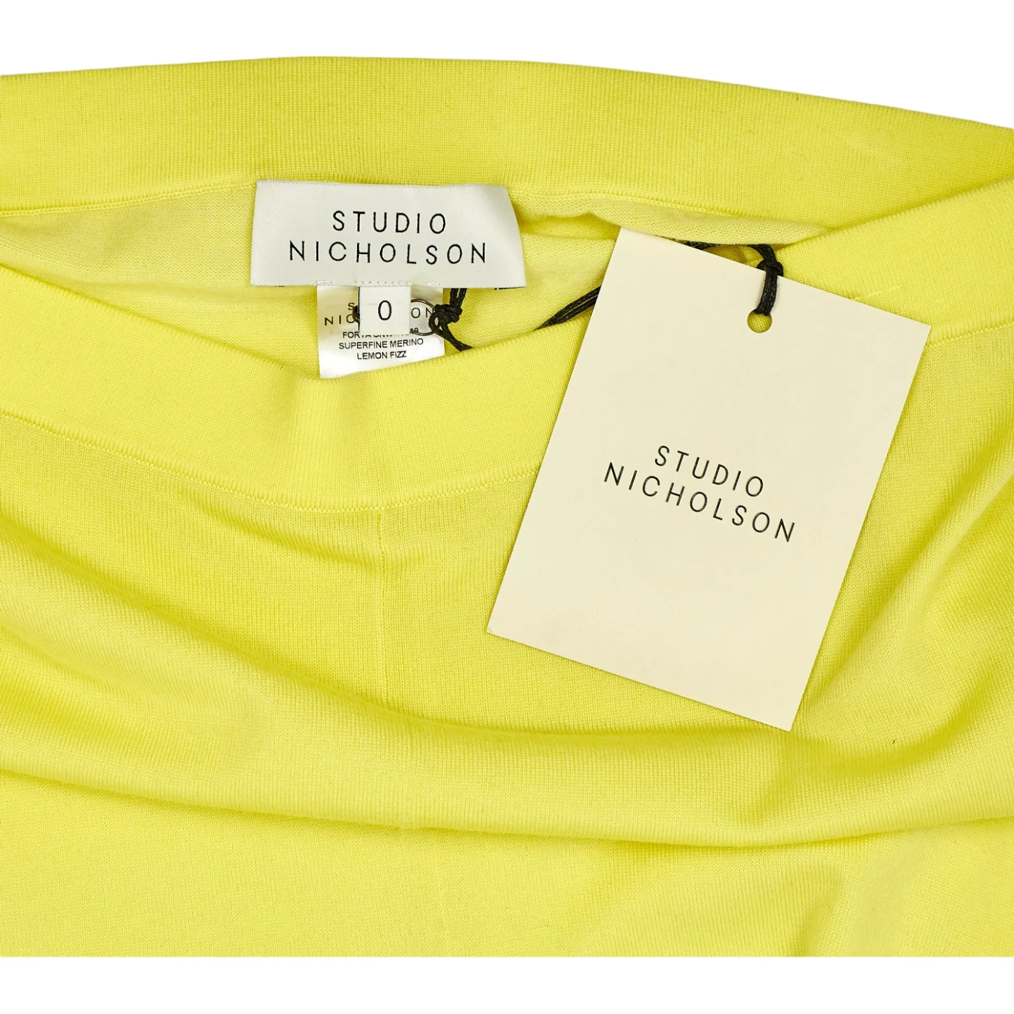 Studio Nicholson Lemon Fizz Superfine Merino Leggings