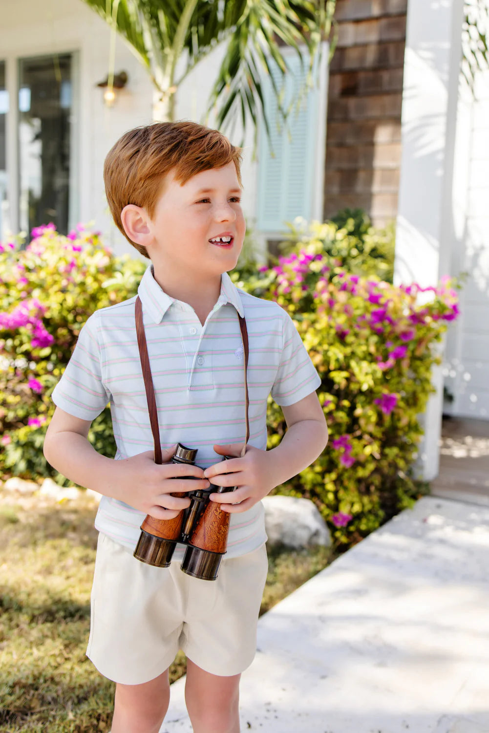 The Beaufort Bonnet Company - Buckhead Blue, Gracebay Green, Palm Beach Stripe SS Prim & Proper Polo