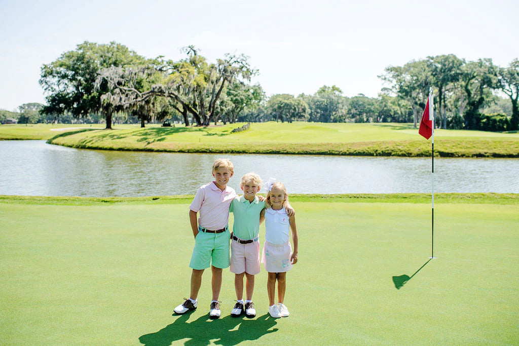 The Beaufort Bonnet Company - Grace Bay Green & Buckhead Blue SS Prim & Proper Polo