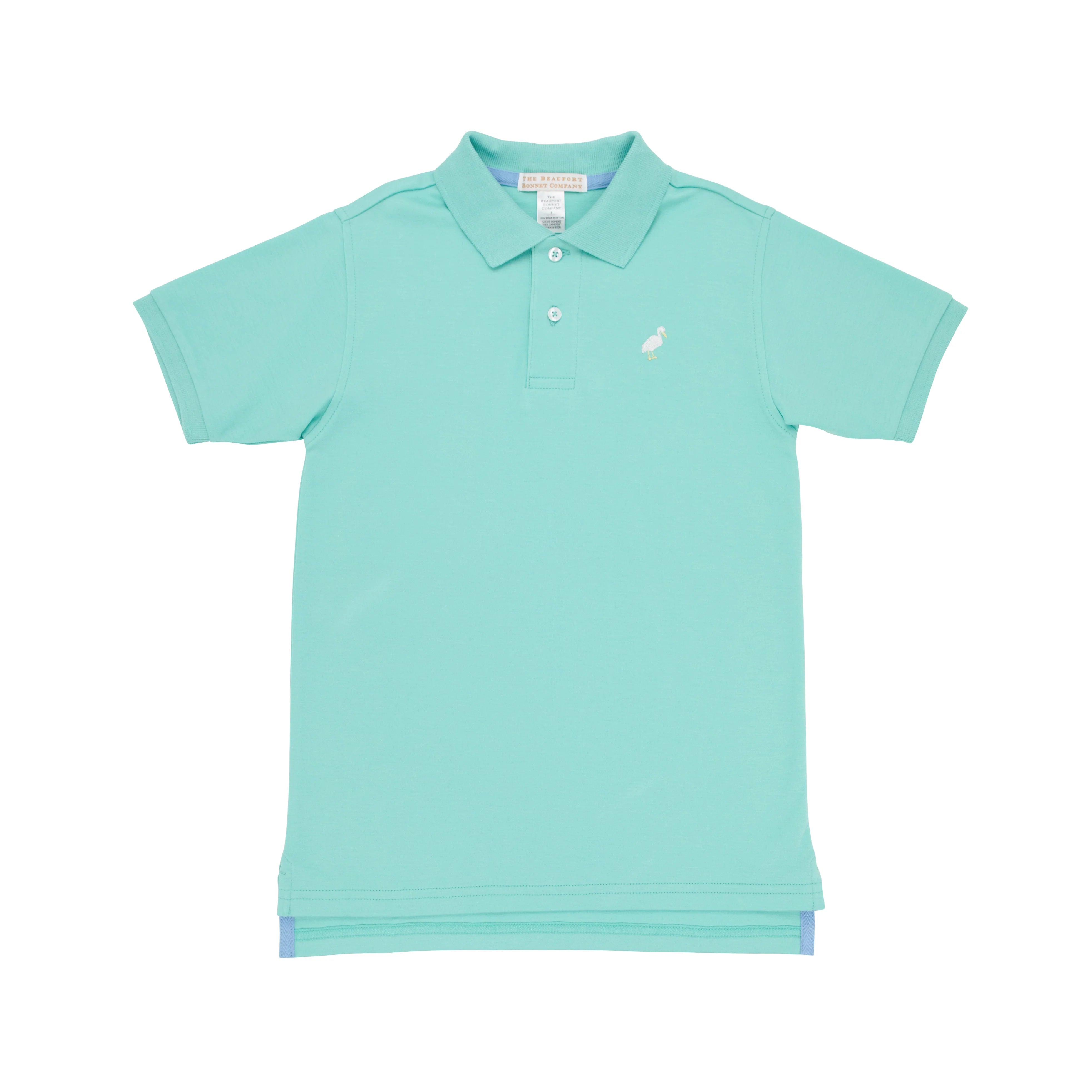 The Beaufort Bonnet Company - Turks Teal Prim and Proper Polo SS