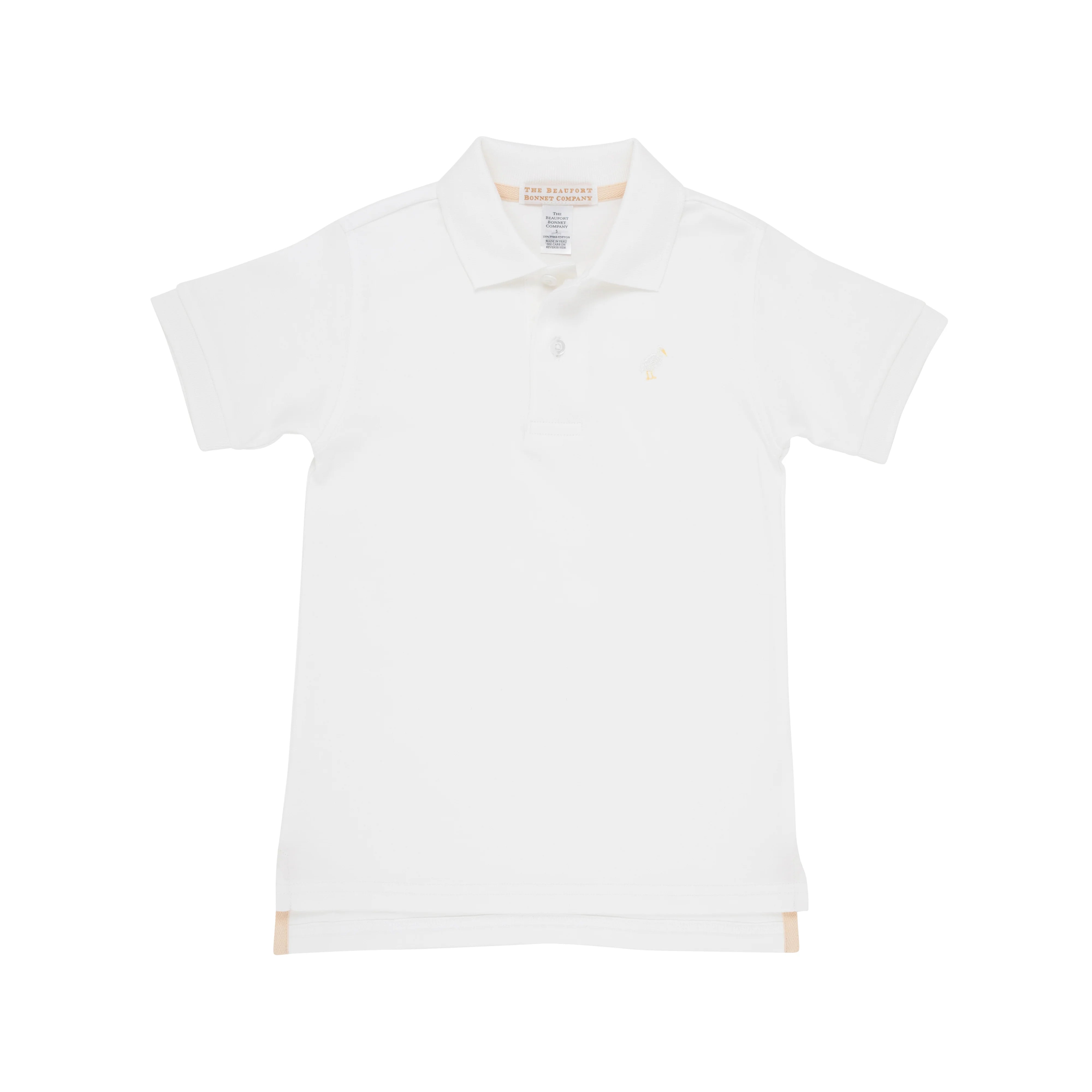 The Beaufort Bonnet Company - Worth Ave White Prim & Proper SS Polo