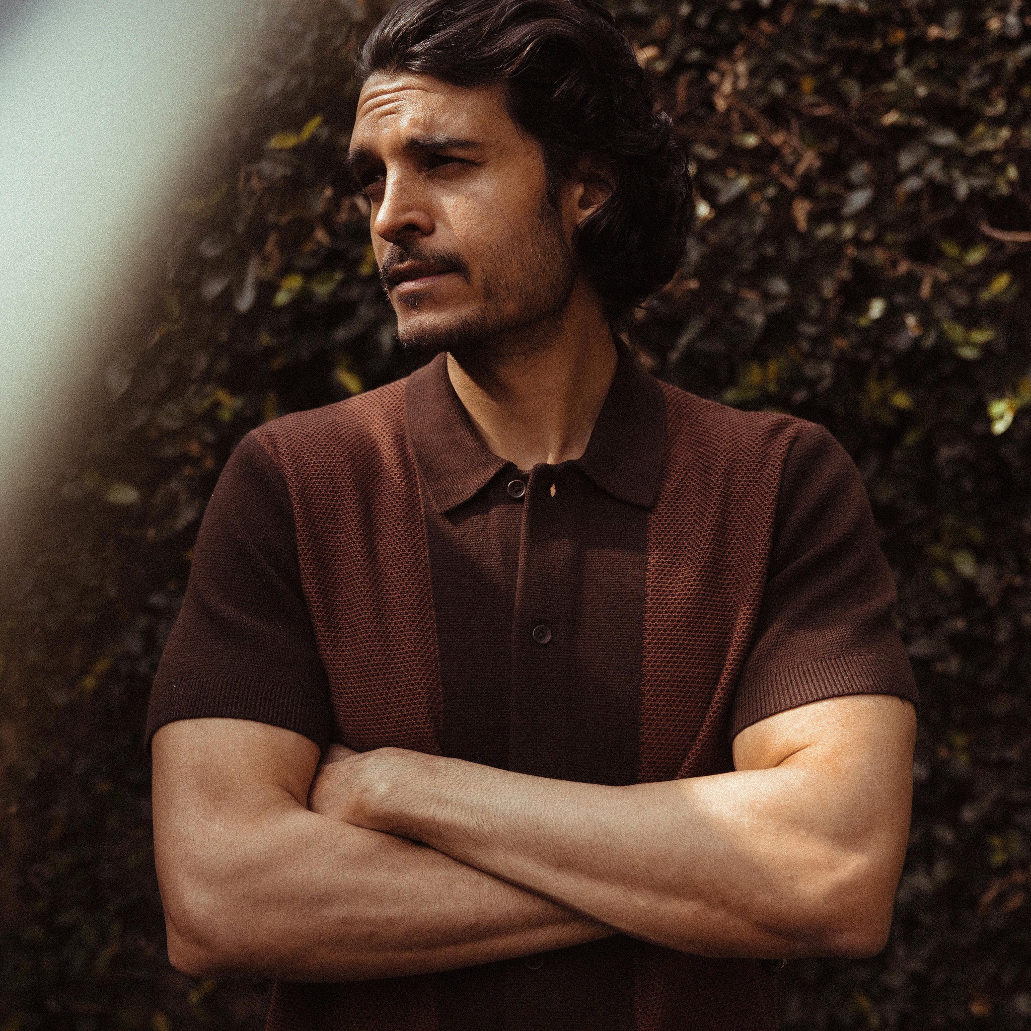 The Button Down Polo in Morita Seed Stitch