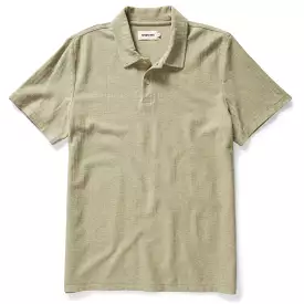 The Herringbone Polo in Heather Sage