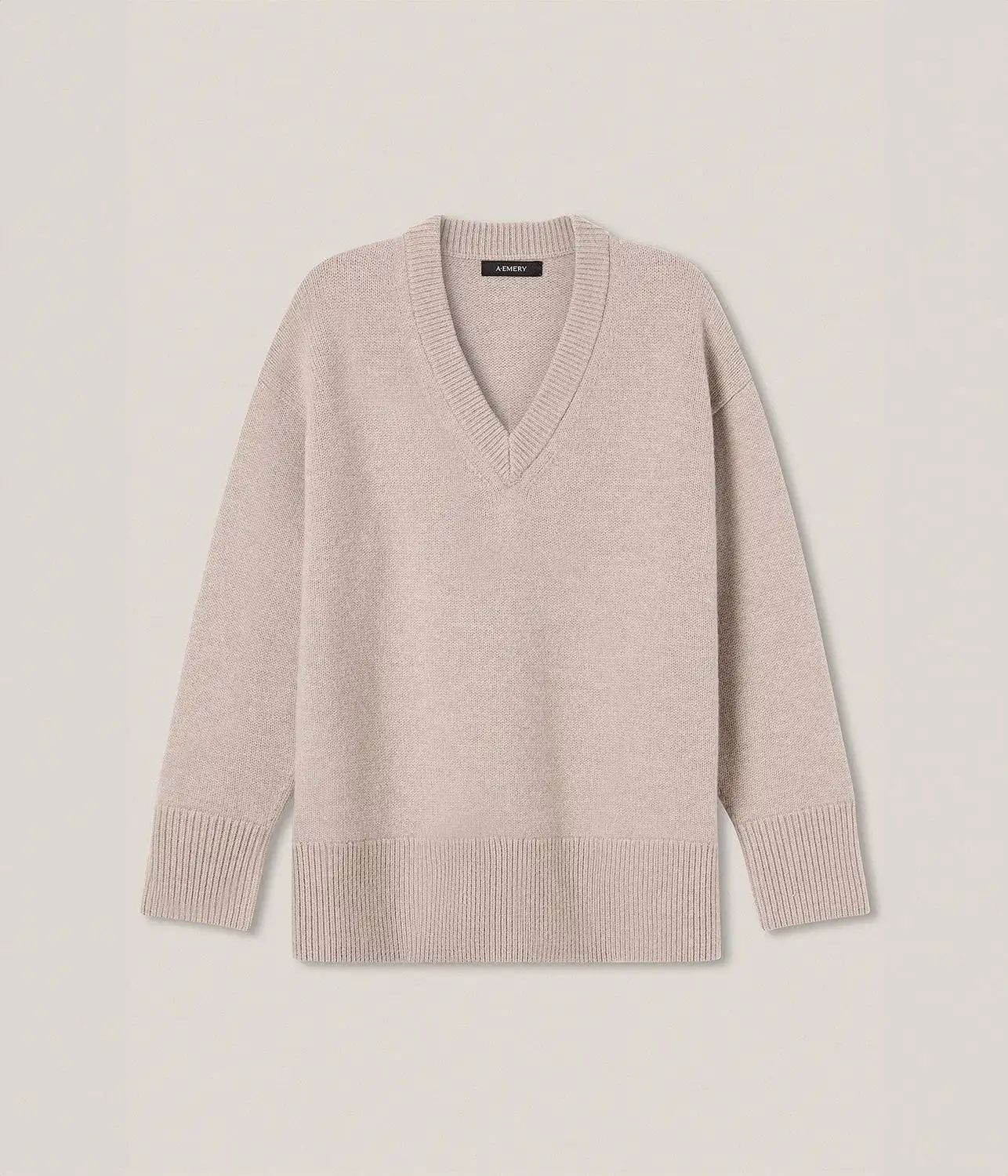 THE LEWIS KNIT- ALMOND MELANGE