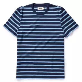 The Organic Cotton Tee in Navy Stripe