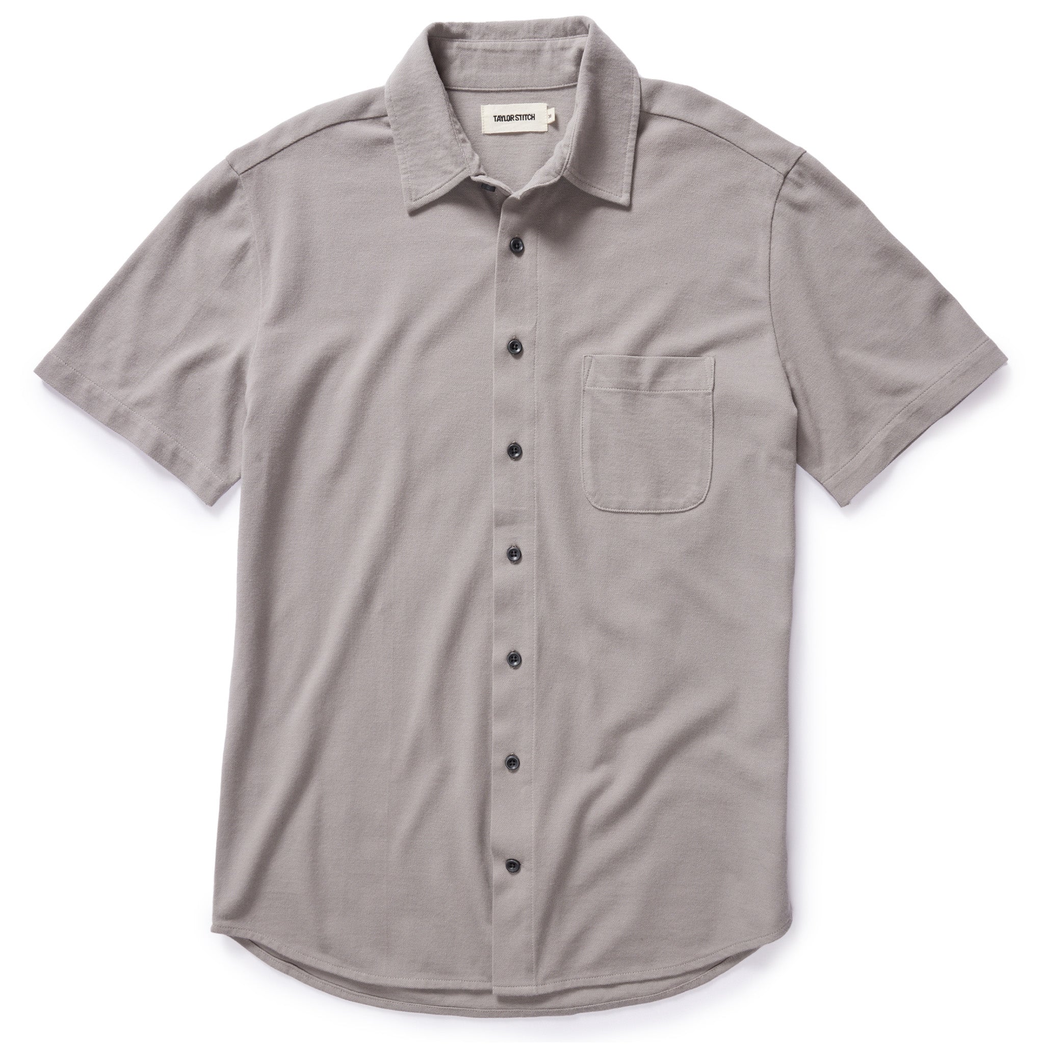 The Short Sleeve California in Steeple Grey Pique