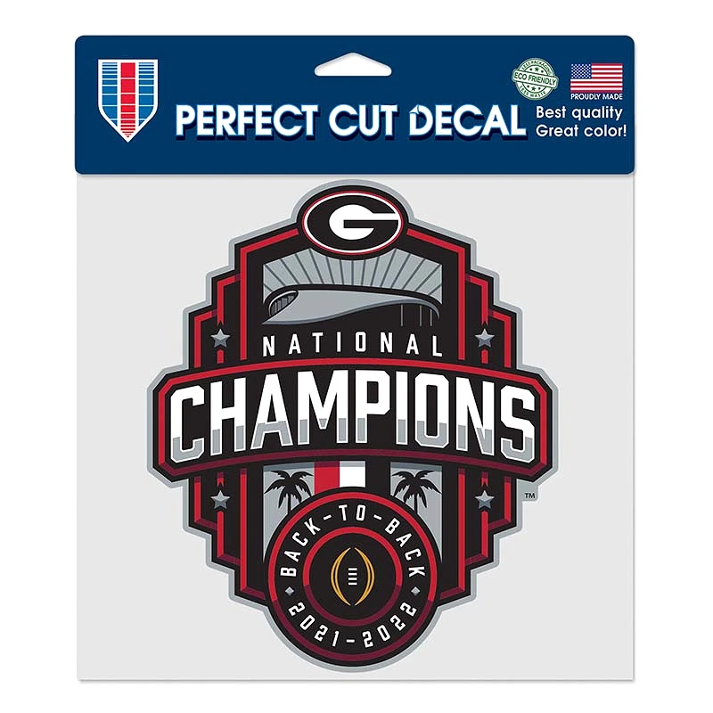 UGA 2022 National Championship 8 Inch Decal