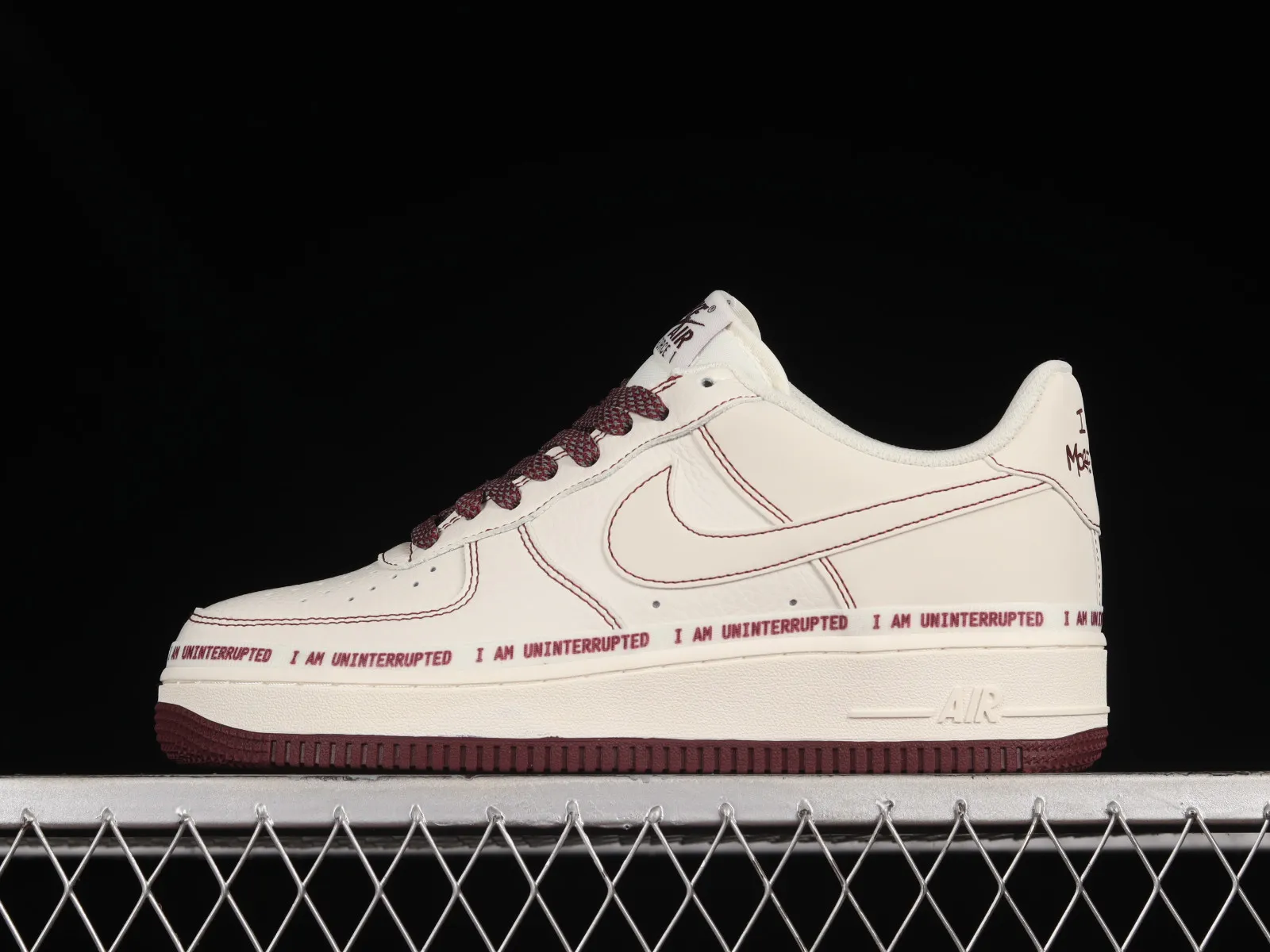 Uninterrupted x Nike Air Force 1 07 Low MORE THAN Dark Red White HL6959-887