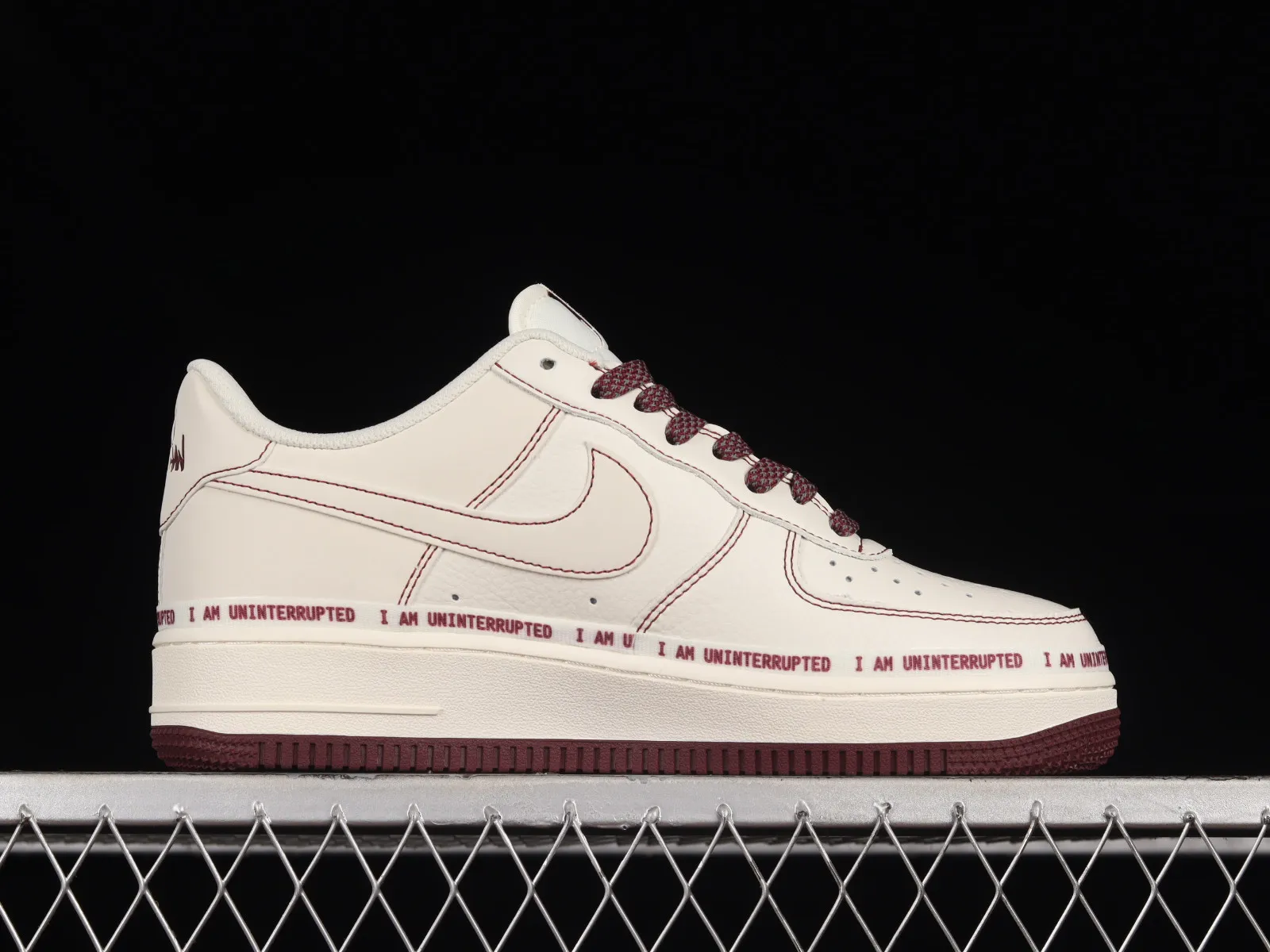 Uninterrupted x Nike Air Force 1 07 Low MORE THAN Dark Red White HL6959-887