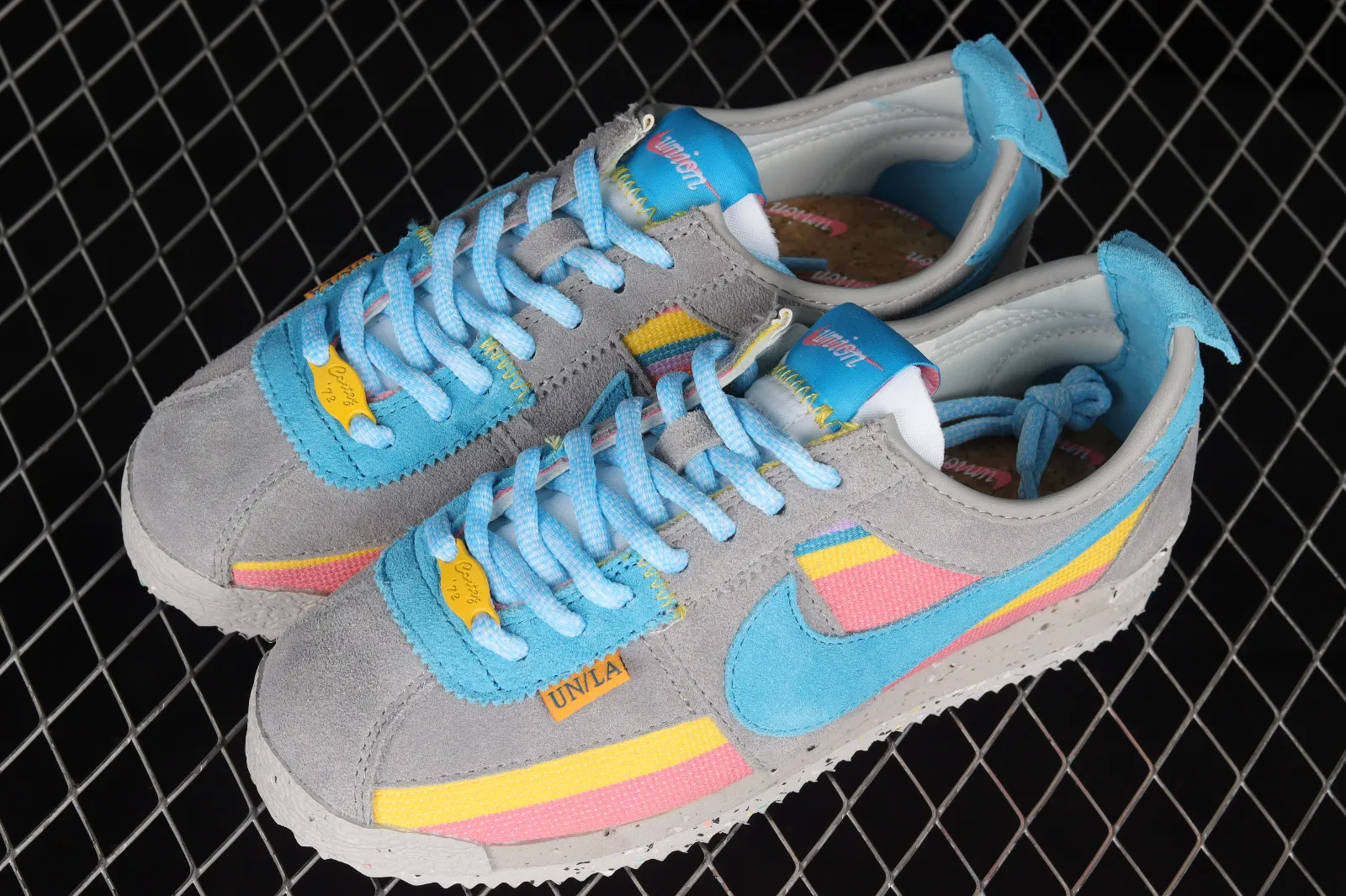 Union x Nike Cortez Blue Pink Yellow Grey DR1413-002