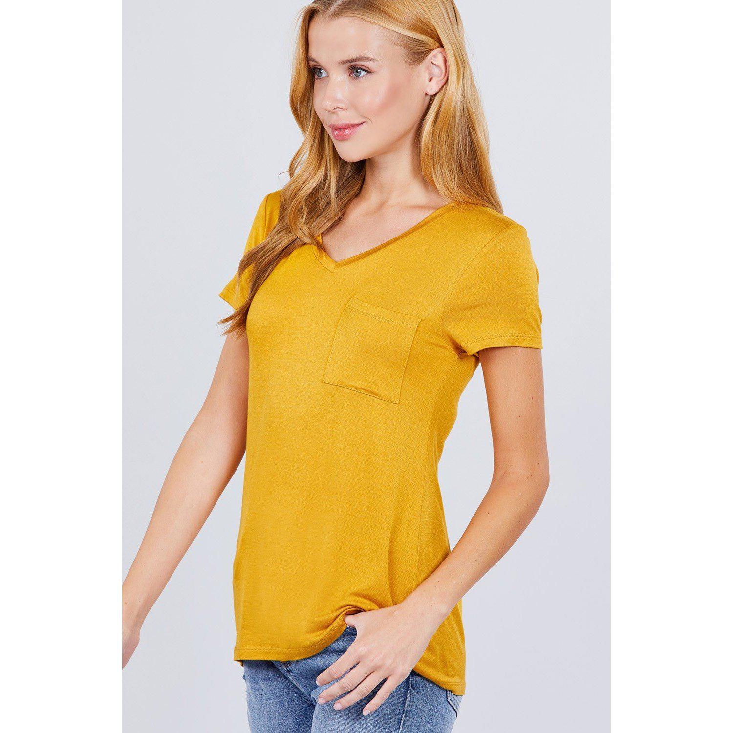 V-neck Rayon Jersey Top