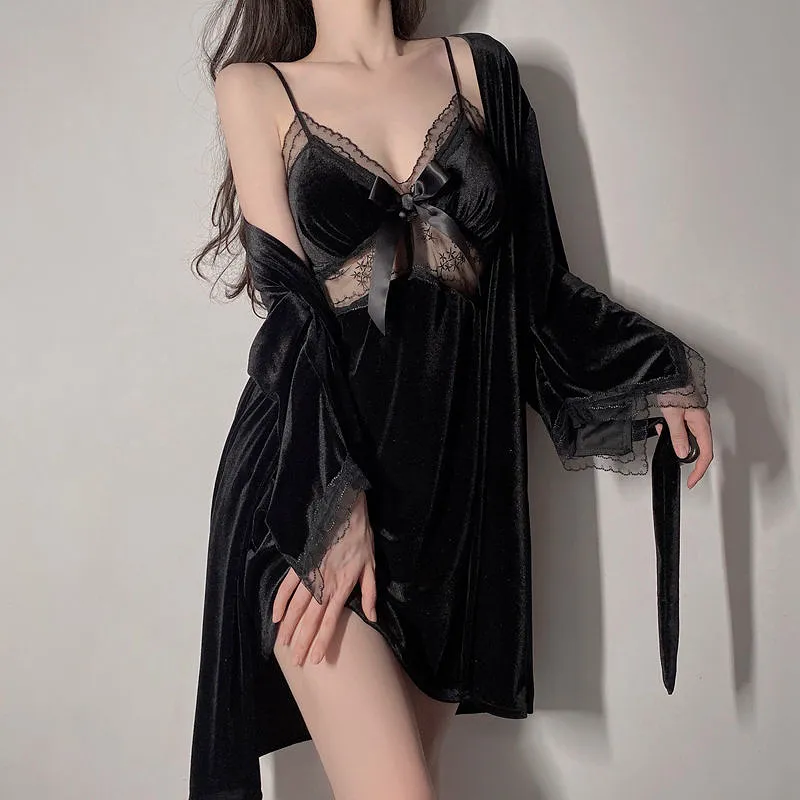 Velvet Romantic Night Sleepware Pajamas