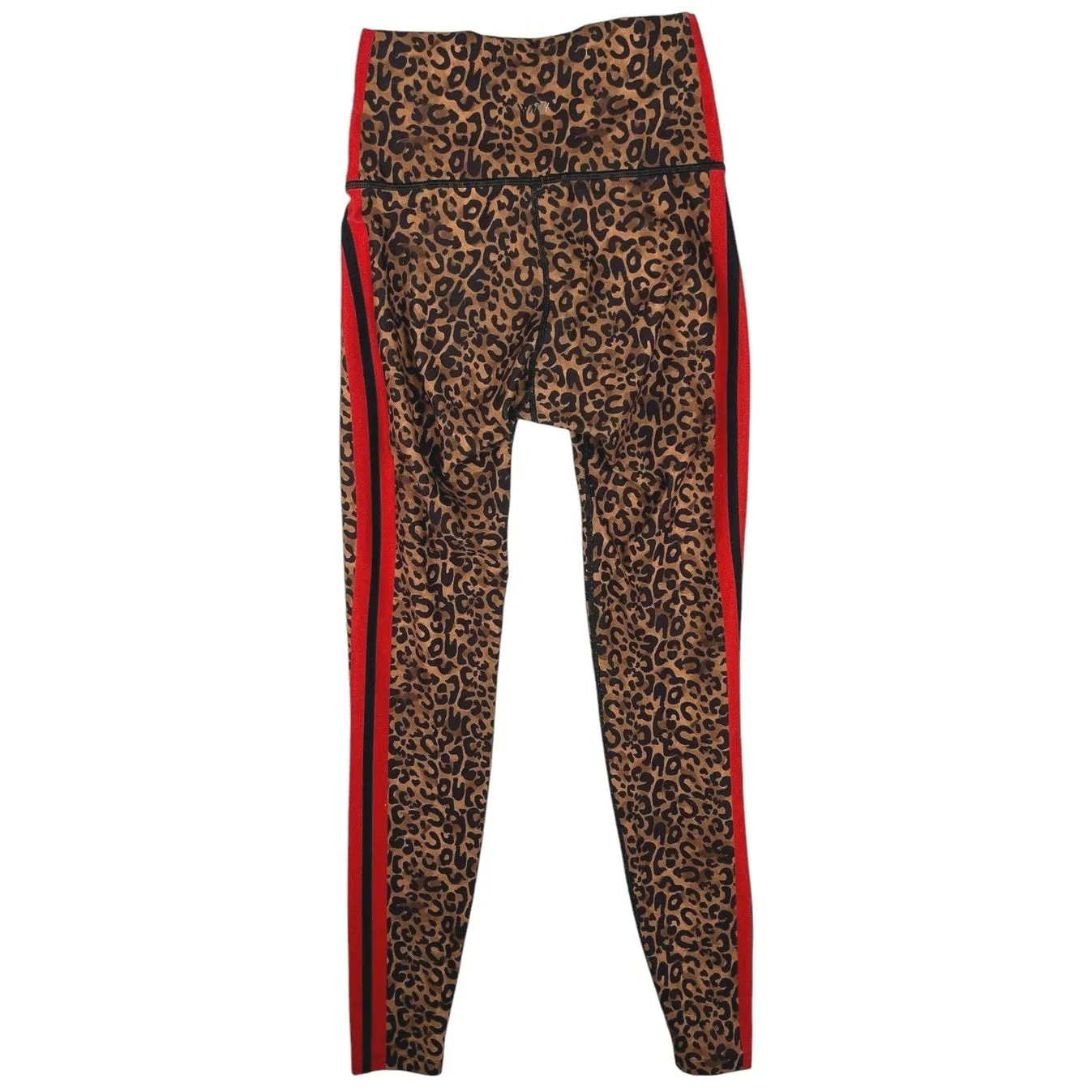 Wear It To Heart Brown Cheetah Leopard Animal Print Mid Rise Leggings Pants Sz S